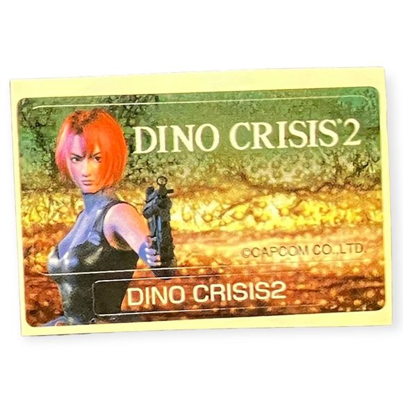 Sony‎ PlayStation 1 PS1 Dino Crisis 2 Horror Vintage VTG Memory Card Sticker - Picture 1 of 1